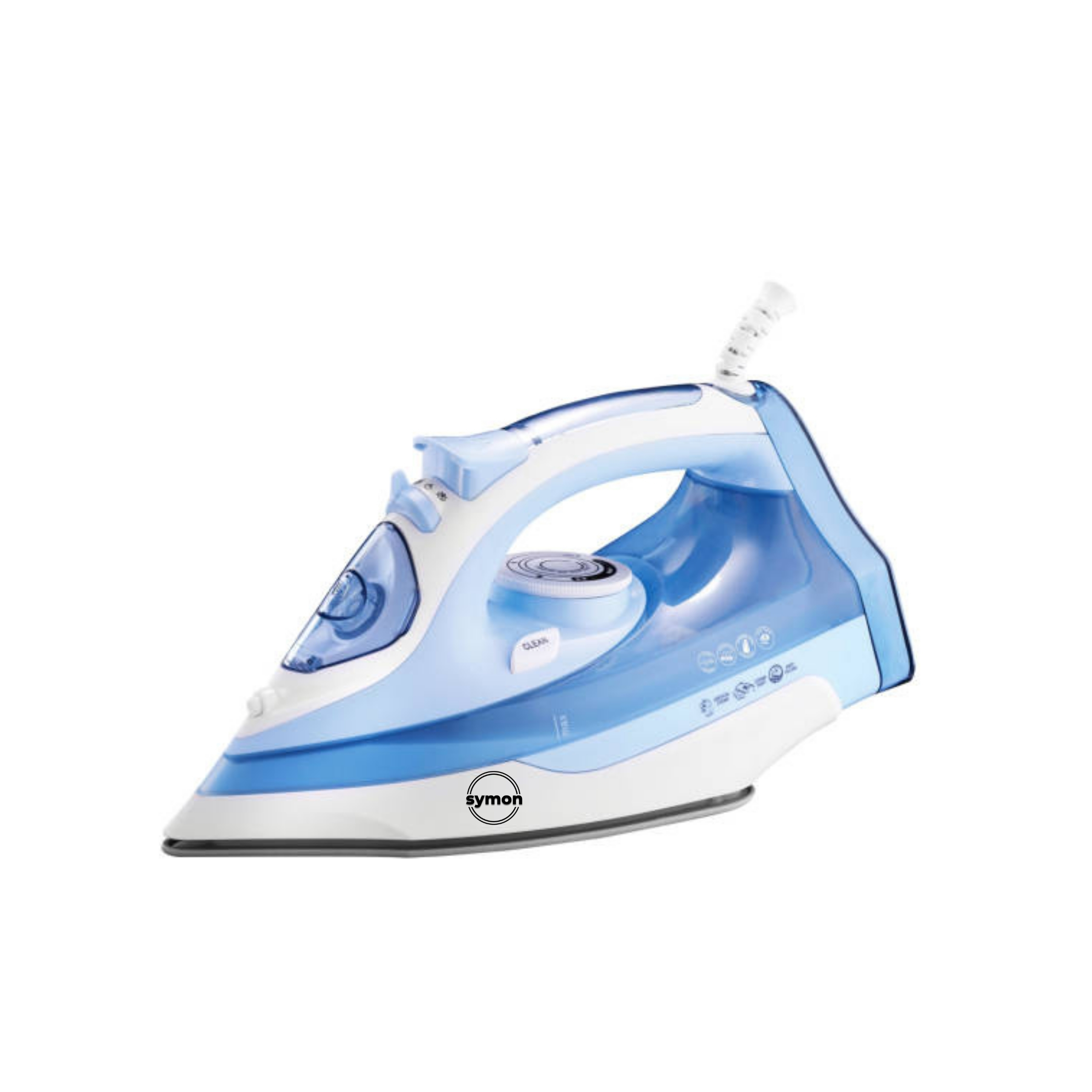 Symon 2000W Steam Iron with Non-Stick Soleplate