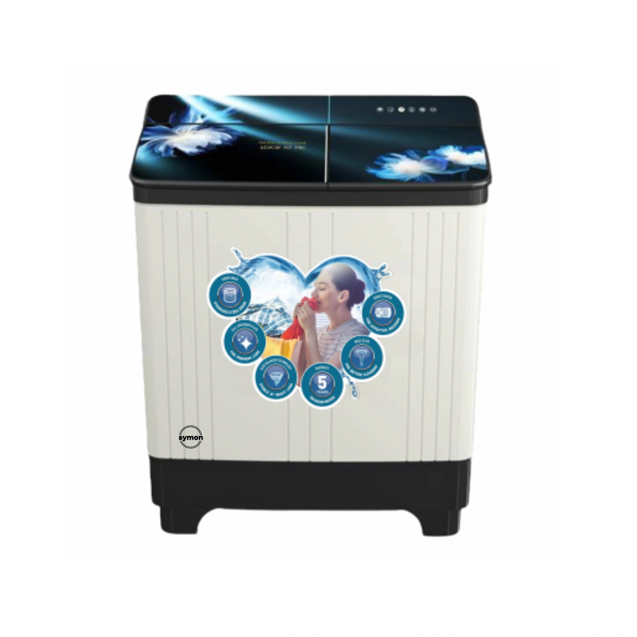 Symon 9kg Fully Automatic Front Load Washing Machine